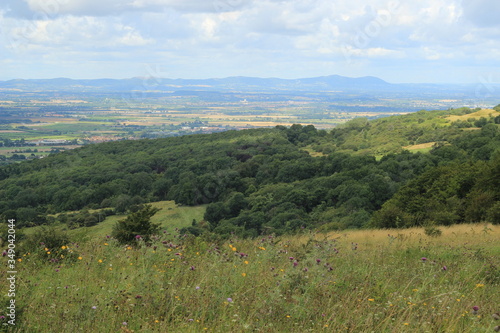 view of the Malvern hills from cheltenham