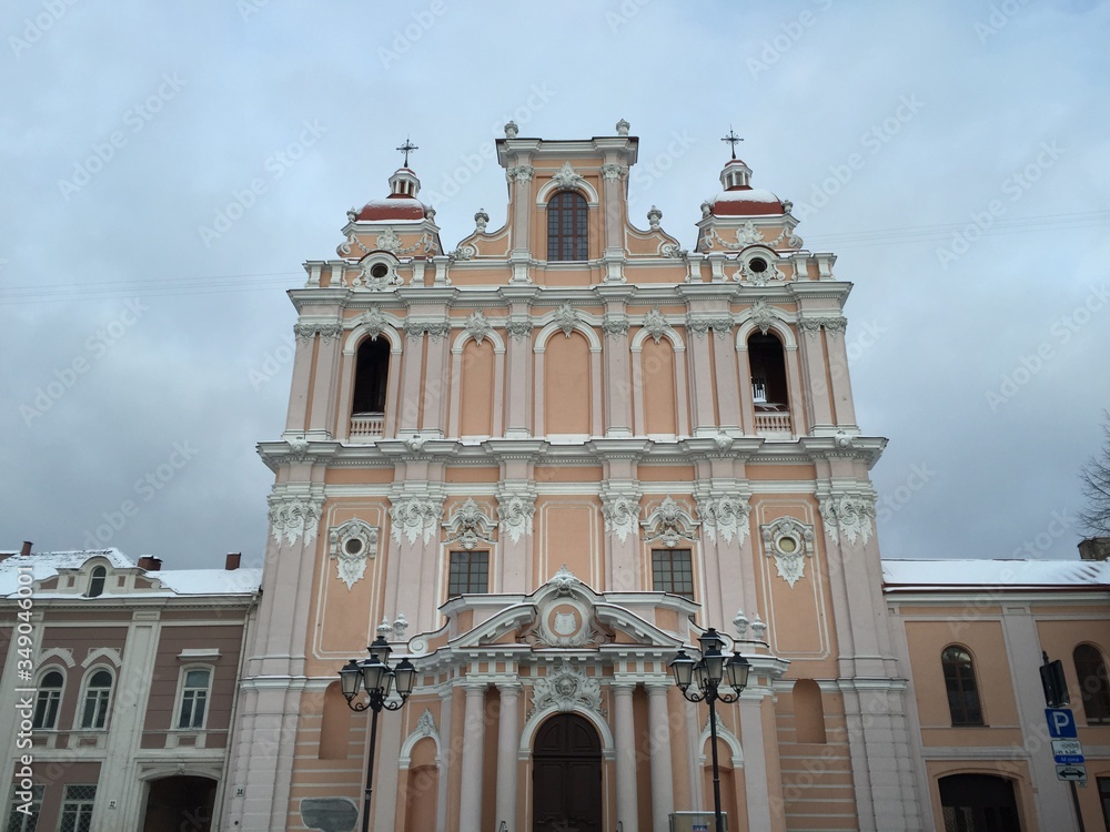Kirche In Vilnius Litauen im Winter 2015