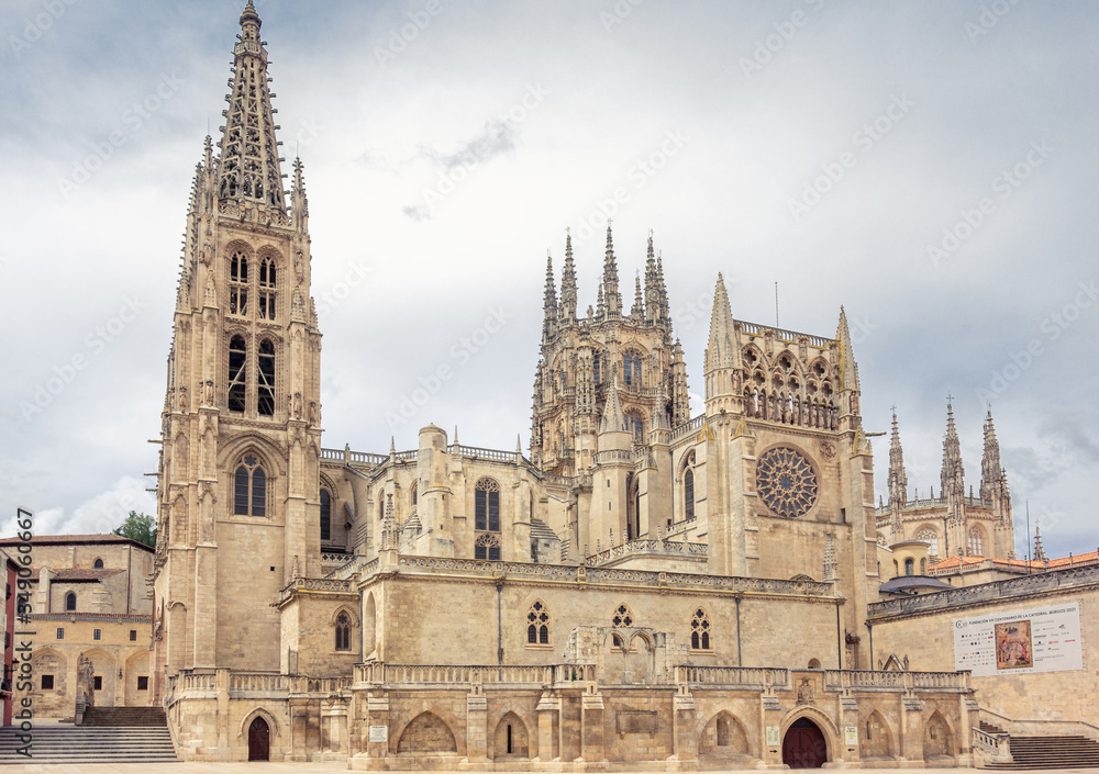 Burgos cathedral in Spain in Gothic style aka 