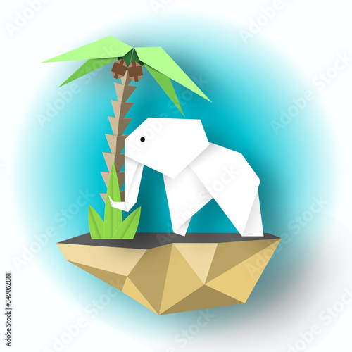 Paper White Elephant Art Design