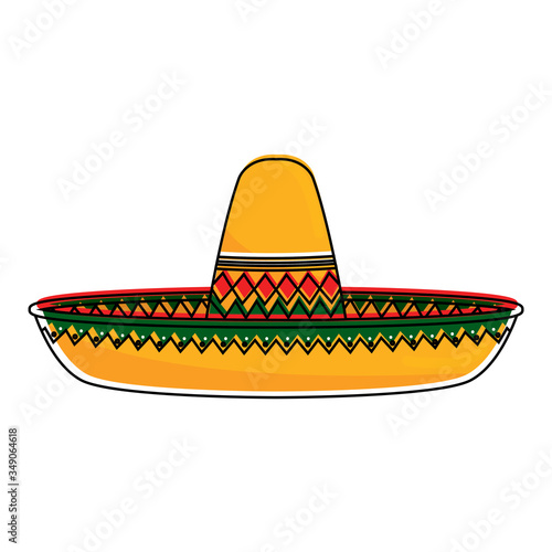 Isolated traditional mexican hat