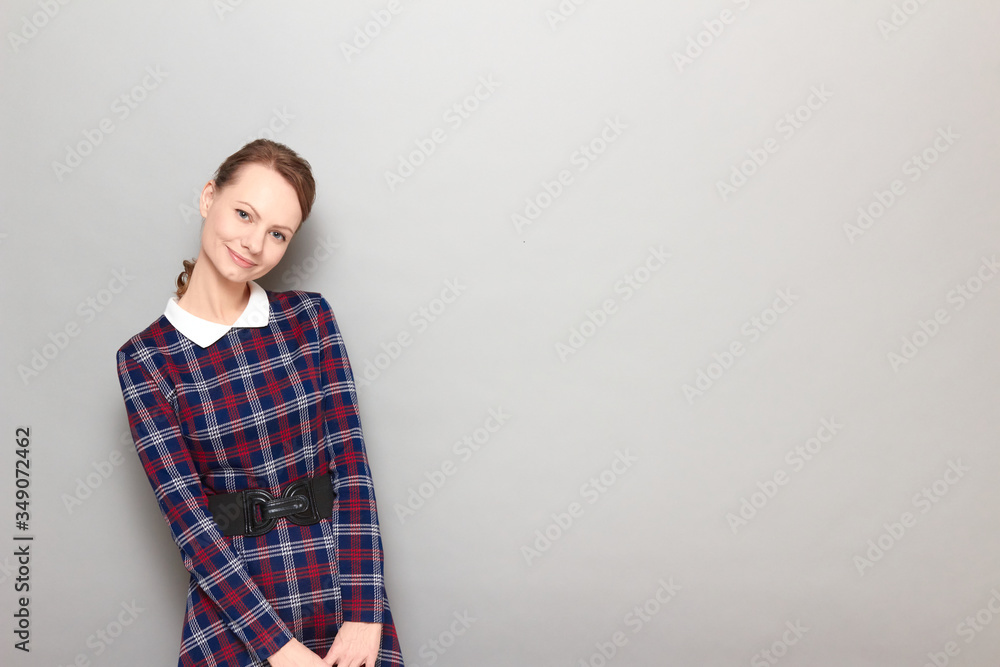 Portrait of cute happy girl with positive expression on face Portrait of cute happy girl with positive expression on face
