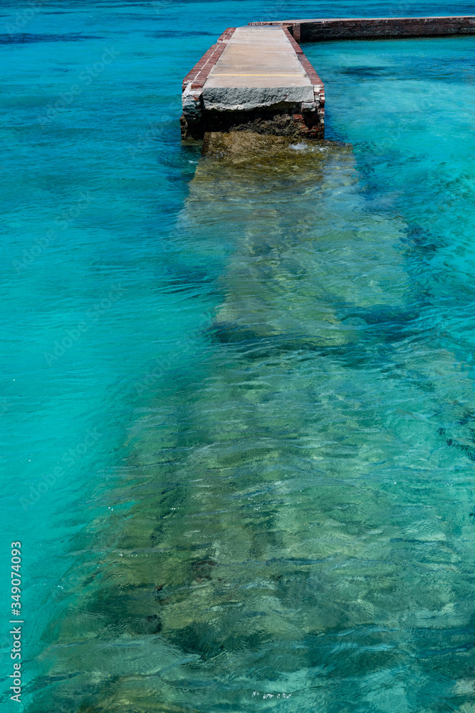 Fototapeta premium Water Rushing Through Mote Breach