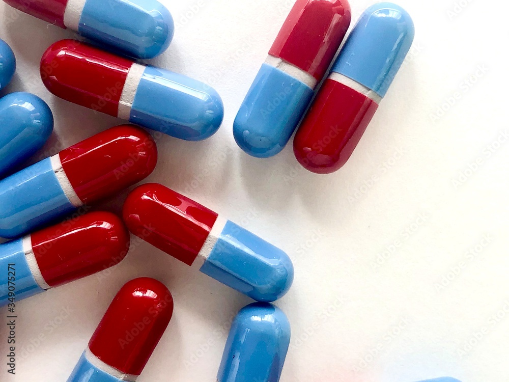 generic acetaminophen pills on white background generic acetaminophen pills on white background