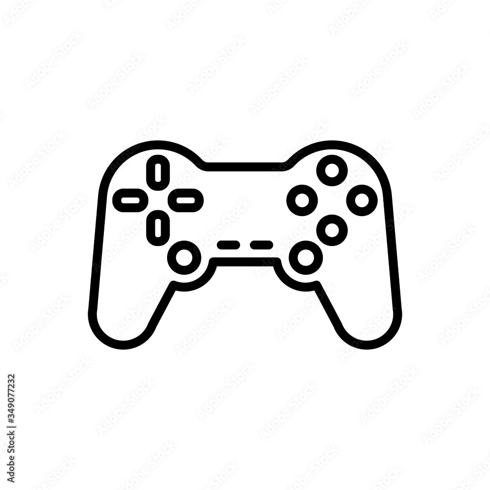 game controller icon in line art style, vector illustration eps 10 game controller icon in line art style, vector illustration eps 10