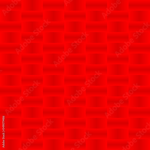 Stylish graphic pattern with iridescent squares and red squares in a checkerboard pattern.