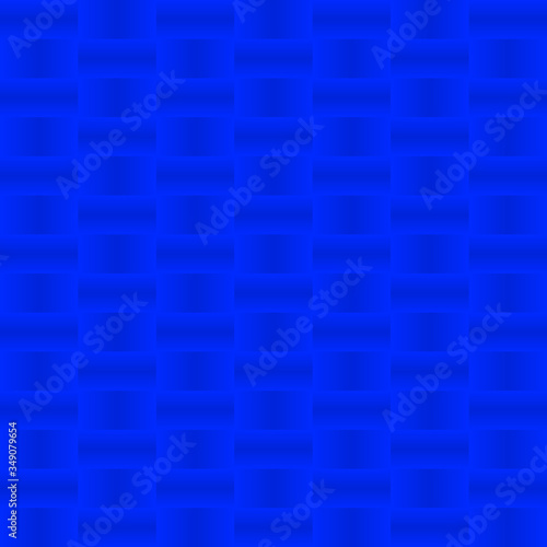 Stylish graphic pattern with iridescent squares and blue squares in a checkerboard pattern.