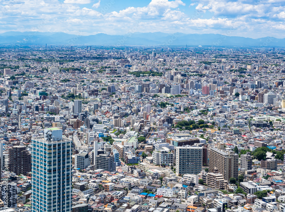 東京都庁から眺める住宅エリア