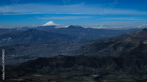 mountain landscape with clouds