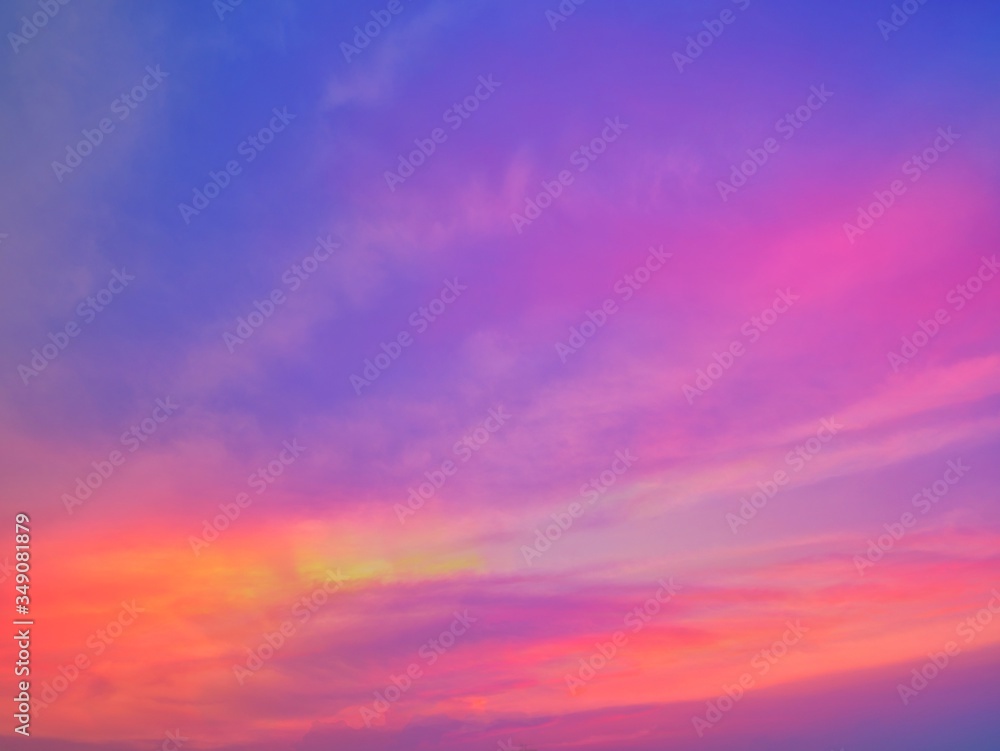 Twilight sky background with Colorful sky in twilight background
