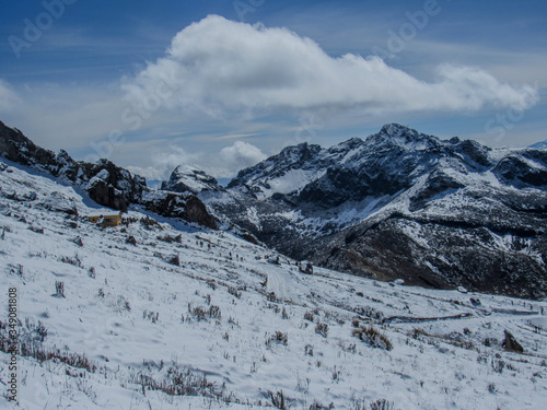 snow covered mountains. Rucu Pichincha photo