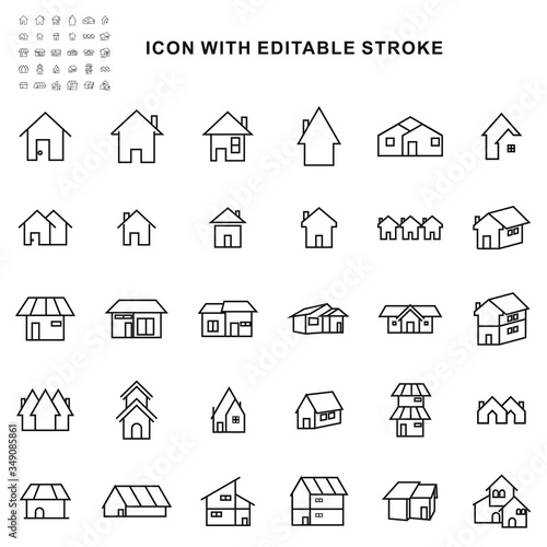 Premium 30 Set of home icons design