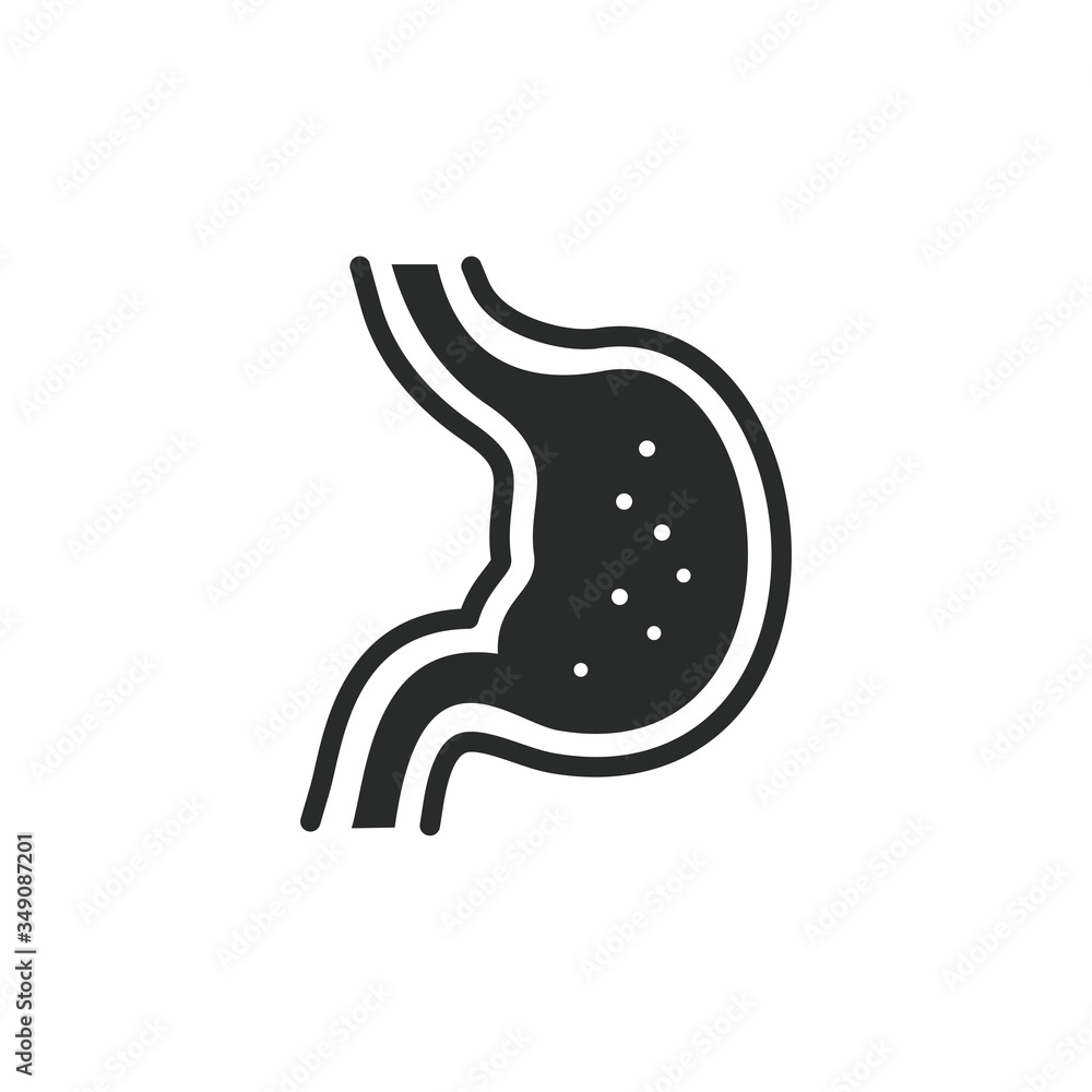 Fototapeta premium stomach icon vector design illustration