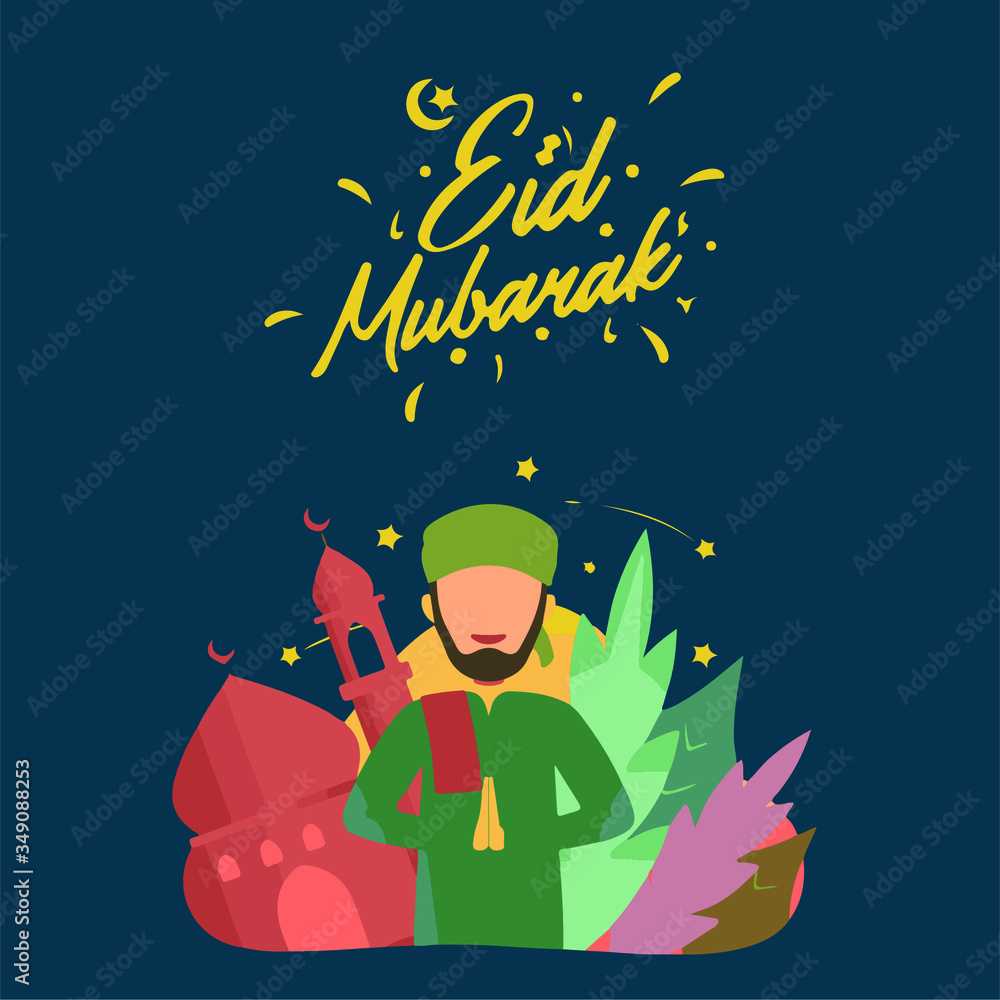 Eid Mubarak vector illustration for ramazan Eid Mubarak vector illustration for ramazan
