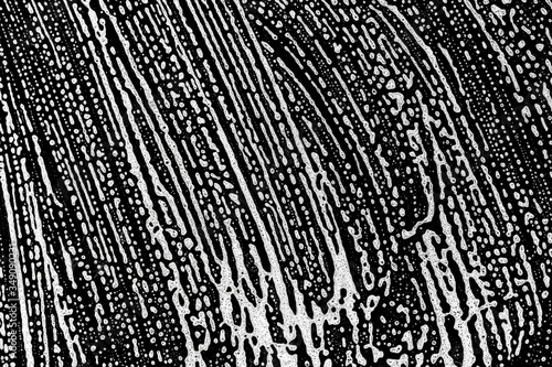 Wallpaper Mural Suds bubble shampoo texture. White soap liquid foam on black background. Abstract water grunge in bath. Macro soft surface detergent pattern. Torontodigital.ca