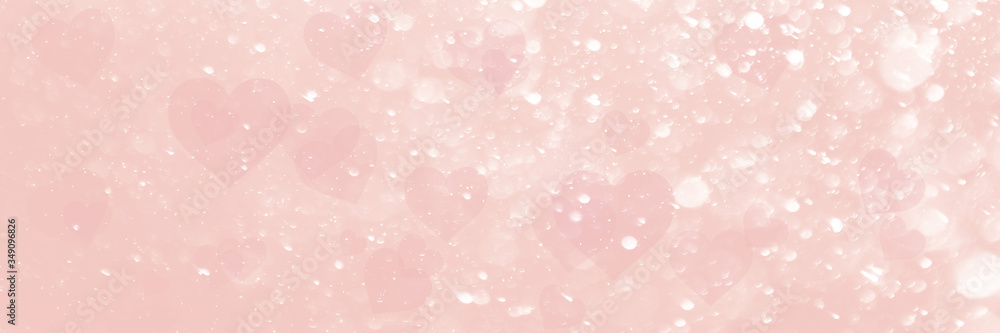 pink abstract background with bubbles