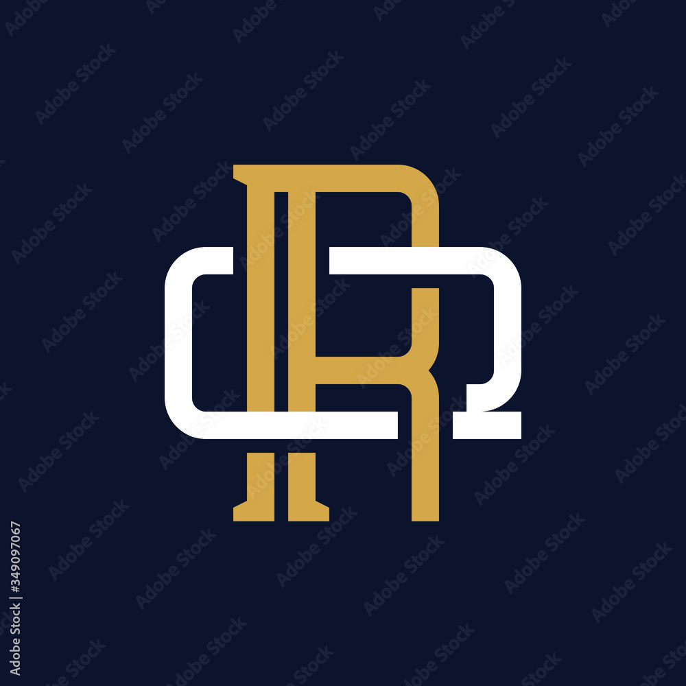 Initial Letter RQ QR Monogram Logo Design Initial Letter RQ QR Monogram Logo Design
