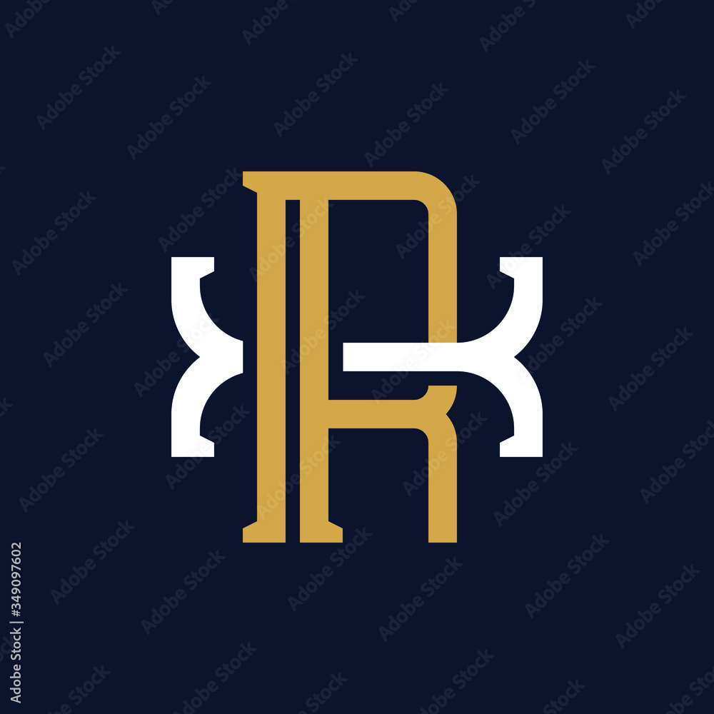 Initial Letter RX XR Monogram Logo Design Initial Letter RX XR Monogram Logo Design