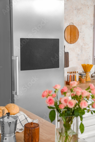 Big modern refrigerator in ...