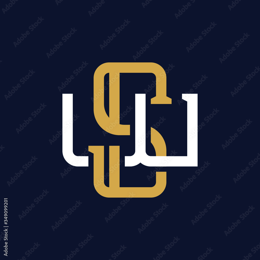 Initial Letter SW WS Monogram Logo Design Initial Letter SW WS Monogram Logo Design