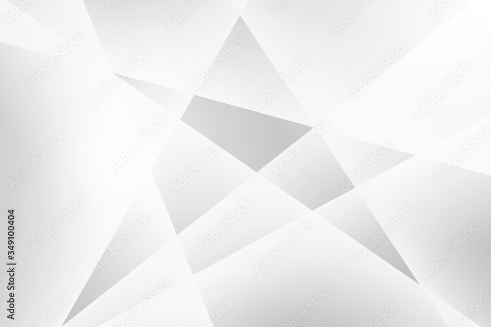 Obraz premium Abstract geometric white and gray color background. Vector, illustration.