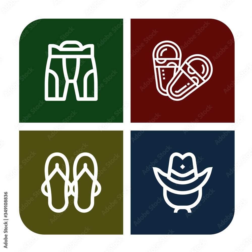 cowboy icon set