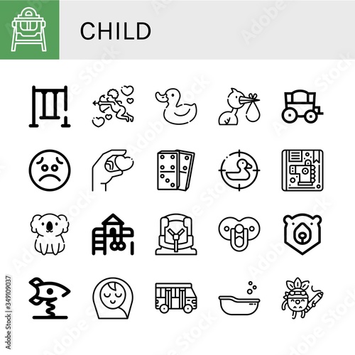 child icon set