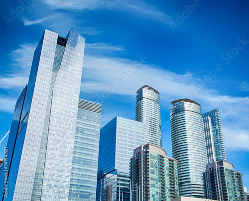 Skyscrapers and office buildings in downtown Toronto financial district