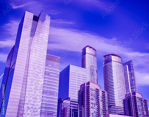 Canvas Print Skyscrapers and office buildings in downtown Toronto financial district