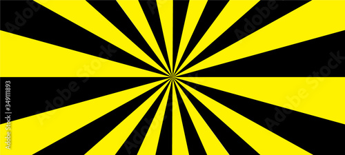 Abstract background Sun burst Designed from geometric lines Yellow and black halo light
