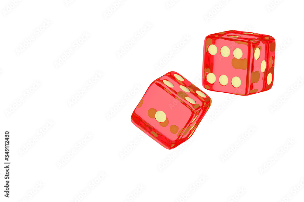 3dレンダリングによる透明なサイコロのイラスト Stock イラスト Adobe Stock