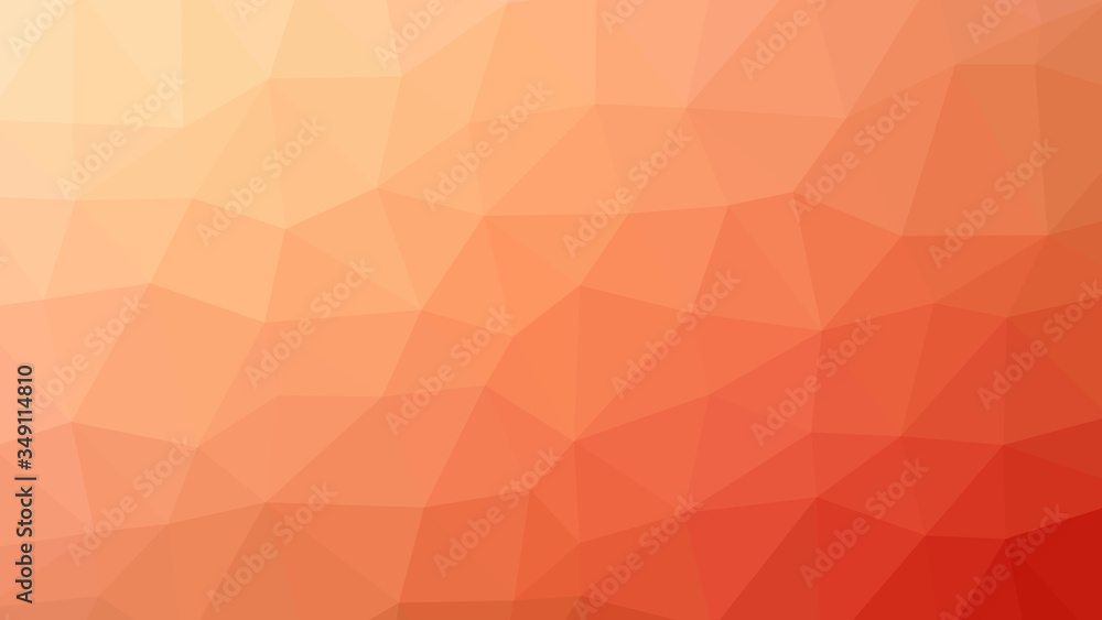 Obraz premium Orange red polygon pattern. Low poly design 