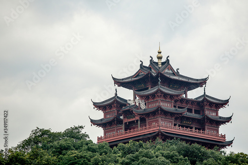 Hangzhou/ China-April 2018 : The beautiful scenery of Xihu Lake