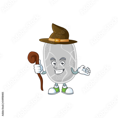 sneaky and tricky Witch nitrospirae cartoon drawing concept
