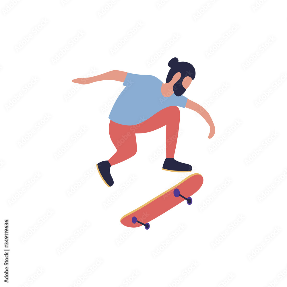 Obraz premium guy skateboarding