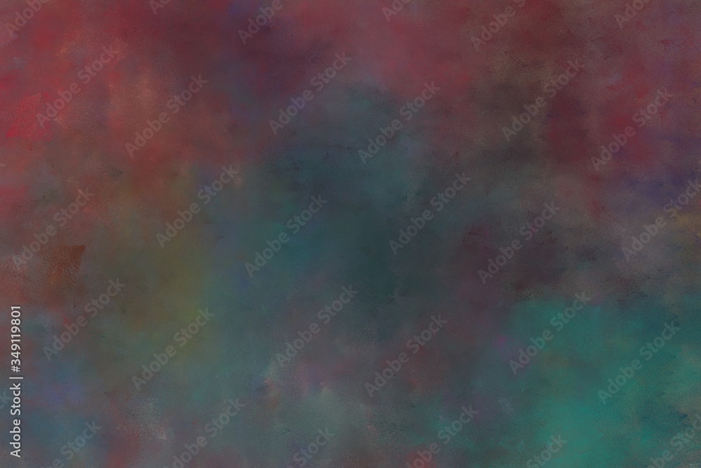 beautiful abstract painting background graphic with old mauve, dark moderate pink and teal blue colors. can be used as poster or background