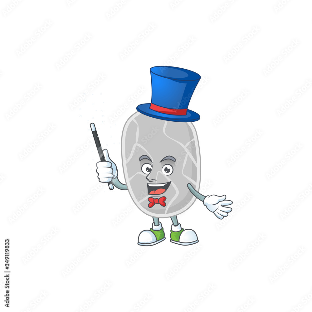 Talented nitrospirae Magician cartoon mascot design style Talented nitrospirae Magician cartoon mascot design style