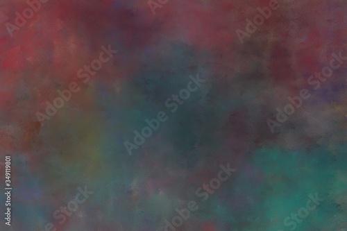beautiful abstract painting background graphic with old mauve, dark moderate pink and teal blue colors. can be used as poster or background