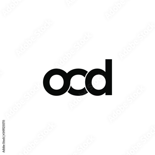 ocd letter original monogram logo design