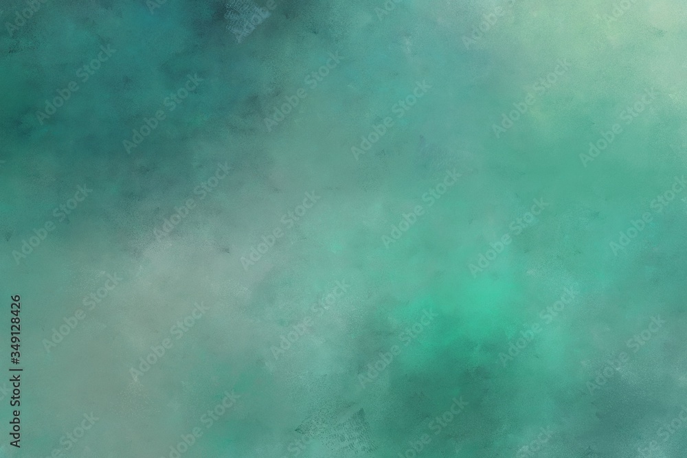 beautiful abstract painting background graphic with cadet blue, teal green and dark slate gray colors. can be used as poster background or wallpaper