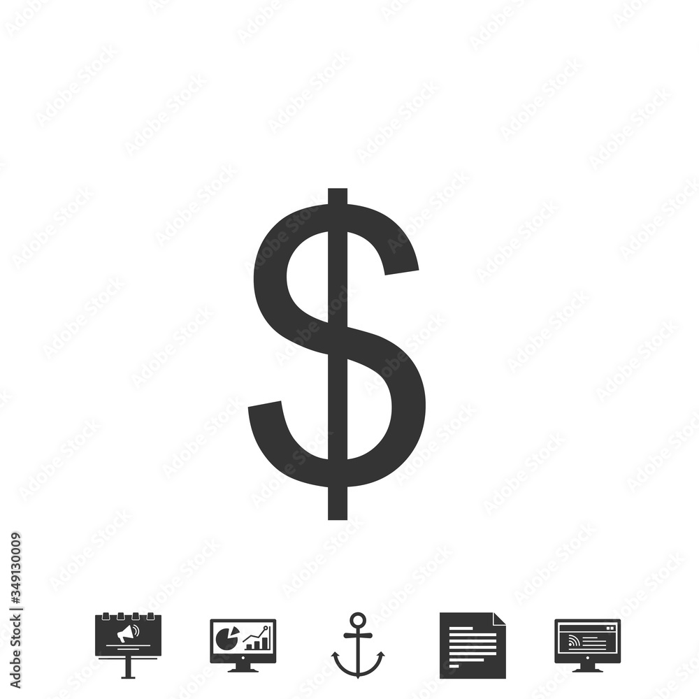dollar sign icon vector illustration design dollar sign icon vector illustration design
