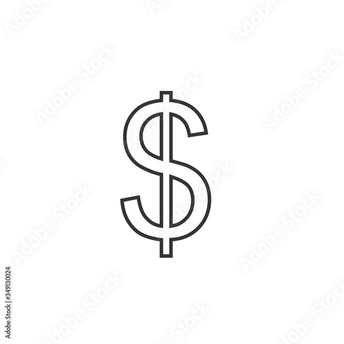 dollar sign icon vector illustration design
