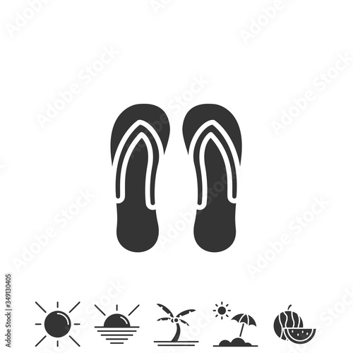 flip flops icon vector illustration design