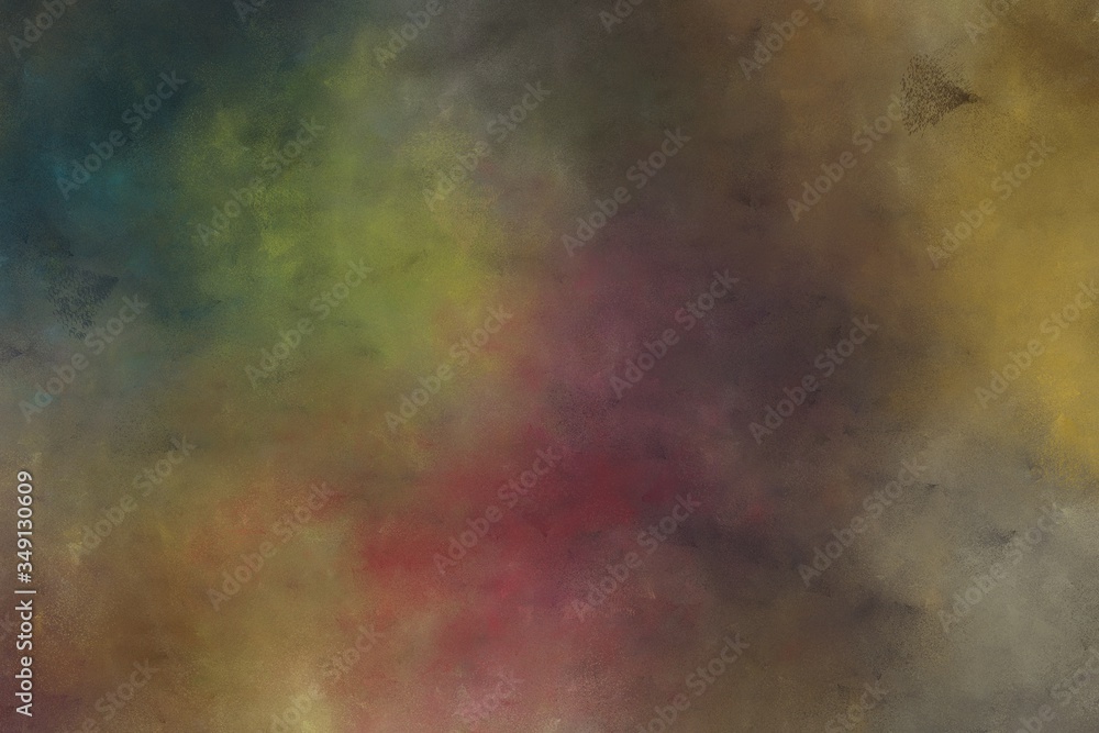 beautiful abstract painting background texture with dark olive green, pastel brown and very dark blue colors. can be used as poster background or wallpaper