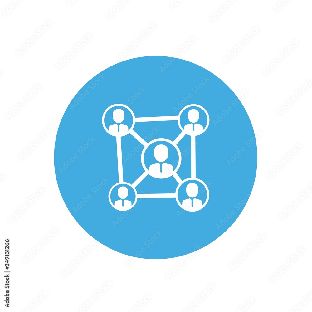business network icon vector illustration design business network icon vector illustration design