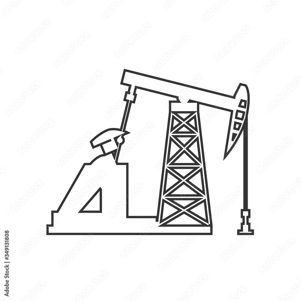 oil field pump icon vector illustration design oil field pump icon vector illustration design
