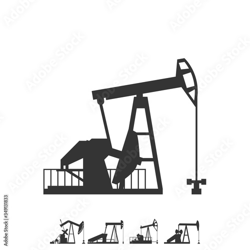 oil field pump icon vector illustration design