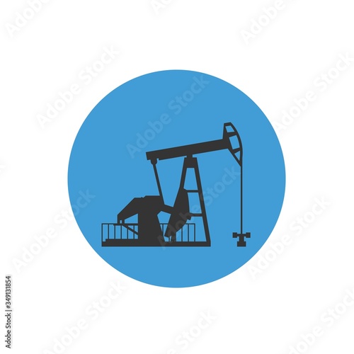 oil field pump icon vector illustration design