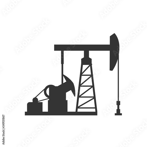 oil field pump icon vector illustration design