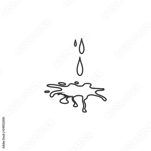 oil droplet icon vector illustration design